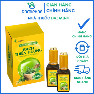 Tinh dầu răng miệng bách thiên hương 25ml - hỗ trợ các bệnh răng miệng, giảm hôi miệng, sâu răng