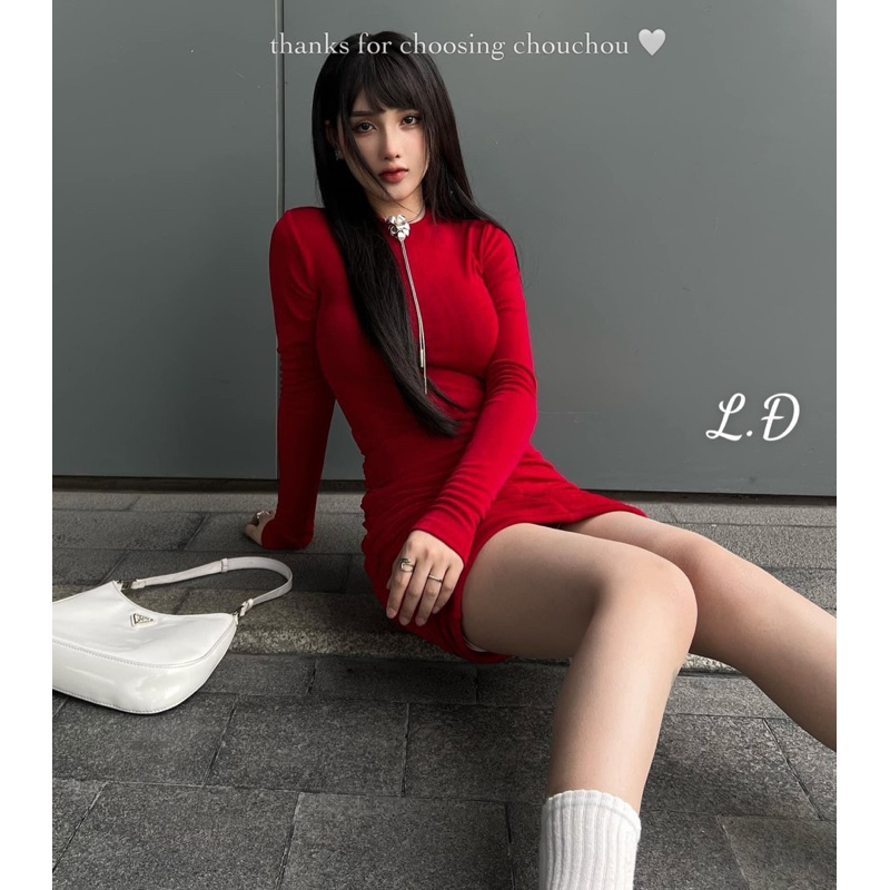 Đầm mặc đi tiệc nhún mông tôn vòng 3 video thật