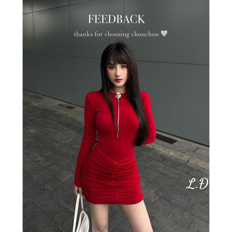 Đầm mặc đi tiệc nhún mông tôn vòng 3 video thật