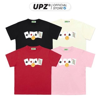 UPZ Áo Thun Baby Tee Tay Ngắn In Hoạ Tiết Lá Bài Unicorn Bae (4 Màu)