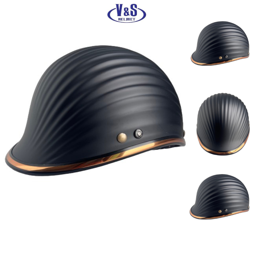 Mũ Bảo Hiểm Thời Trang ĐUA NGỰA VÂN SÒ Siêu Đẹp – Vòng Đầu 56-58cm – Mũ Vỏ Sò V&S Helmet S01