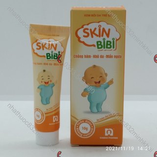 Kem bôi da trẻ em skin bibi tuýp 10g - chống hăm, khô da, mẩn ngứa, an toàn cho trẻ sơ sinh