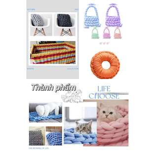 Len Chunky Cotton - Sợi To 20mm