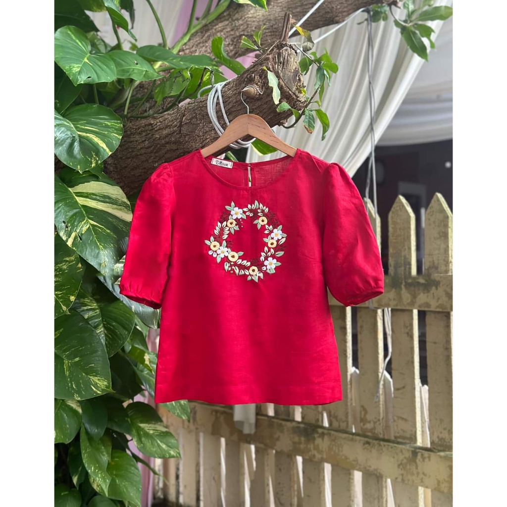 Áo đũi nữ áo trung niên thêu hoa siêu xinh tôn dáng thời trang nữ HDstore D10