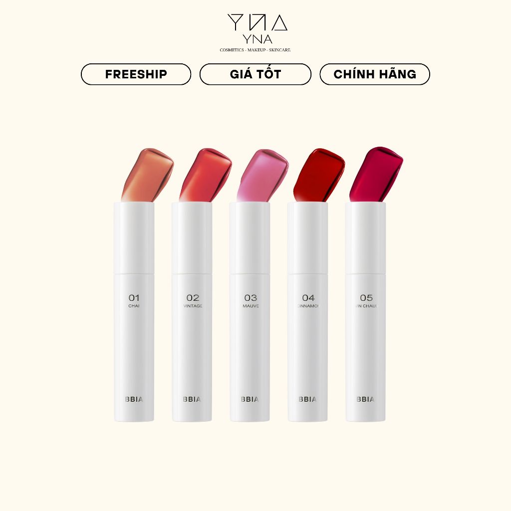 [Sẵn màu mới] Son bóng Bbia Glow Lip Tint