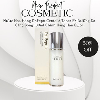 Nước hoa hồng dr.pepti centella toner ex dưỡng da căng bóng 180ml chính hãng hàn quốc