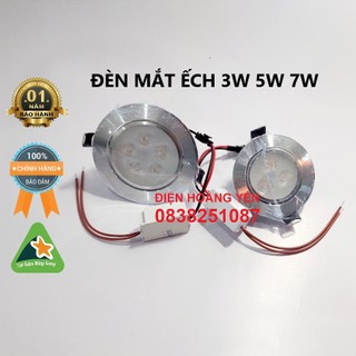 ĐÈN LED MẮT ẾCH ÂM TRẦN 3W, 5W, 7W