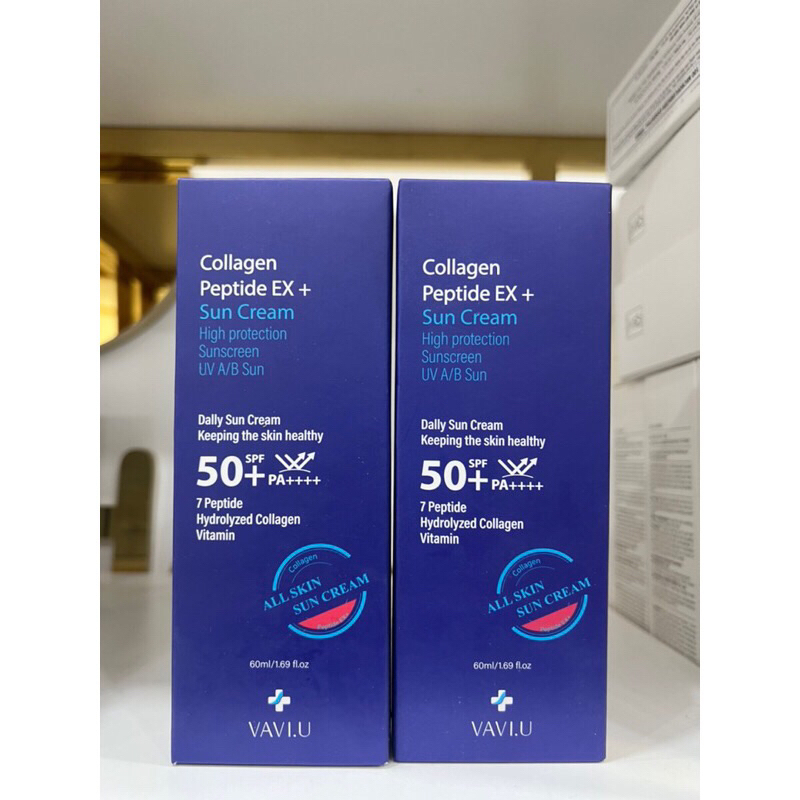 Kem Chống Nắng Vật Lý phổ rộng VAVI.U Collagen Peptide EX+ SPF50+ PA++++