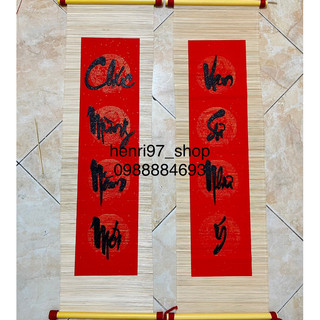 Mành tre câu đối trang trí tết (25-90cm)