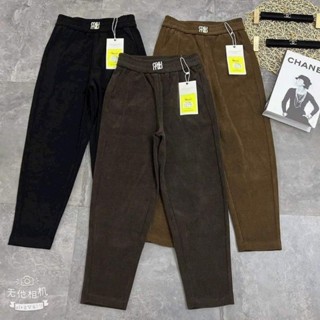 Quần Baggy Nữ Chất Nhung Loại 1, Hàng Quảng Châu Xịn Cao Cấp, Cạp Cao Lưng Chun
