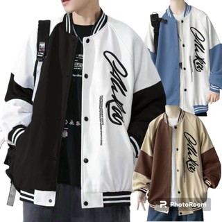  Áo Khoác Bomber Nam Nữ Alaska Chất Nỉ Cúc Bấm Phong Cách Hàn LDBLbomber356 356 