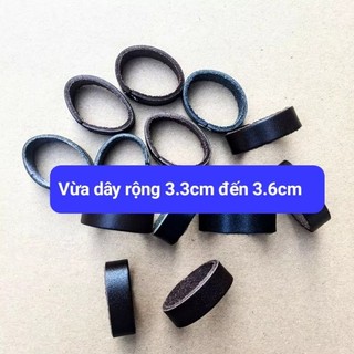 Đai đỉa vòng da thắt lưng da thật