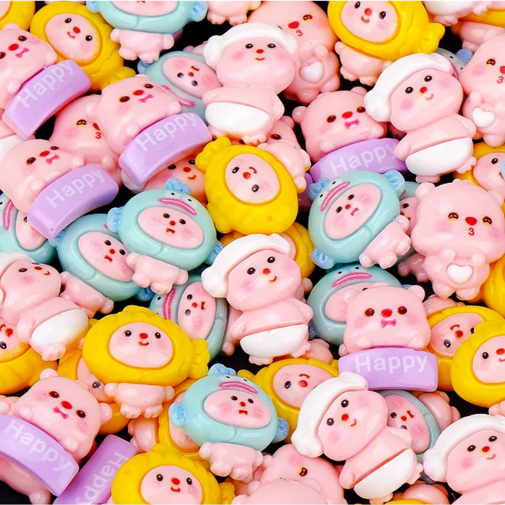 Charm hải ly Loopy siêu xinh, siêu cute phụ kiện trang trí toploader, ốp điện thoại, kẹp tóc, DIY, bình nước xinh xắn