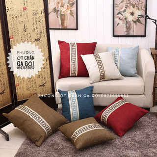 Gối tựa lưng, gối tựa sofa, gối tựa vuông 45x45 hoặc vỏ tựa
