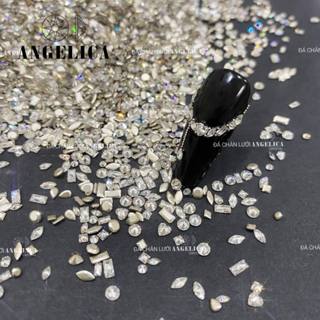 Set Đá Khối Chân Bằng Siêu Nhỏ Siêu Sáng Trang Trí Đính Móng Nail ANGELICA
