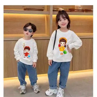 Áo sweater tết bé trai- áo tết cho bé gái 2024, áo lixi cho bé 2024
