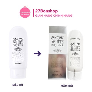 KEM Ủ TRẮNG DA BODY SNOW WHITE MILKY PACK SECRET KEY