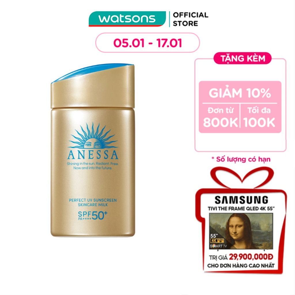  Sữa Chống Nắng Dưỡng Da Anessa Perfect UV SPF50+/PA++++ 60ml