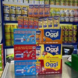 Thùng 48 hộp sữa bột pha sẵn oggi đủ loại 110ml