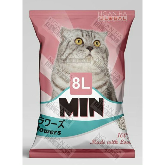 Cát Min Cát Vệ Sinh Cho Mèo Cát Nhật Túi 8L