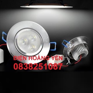 Đèn Led âm trần mắt ếch 3w khóe lỗ 65mm