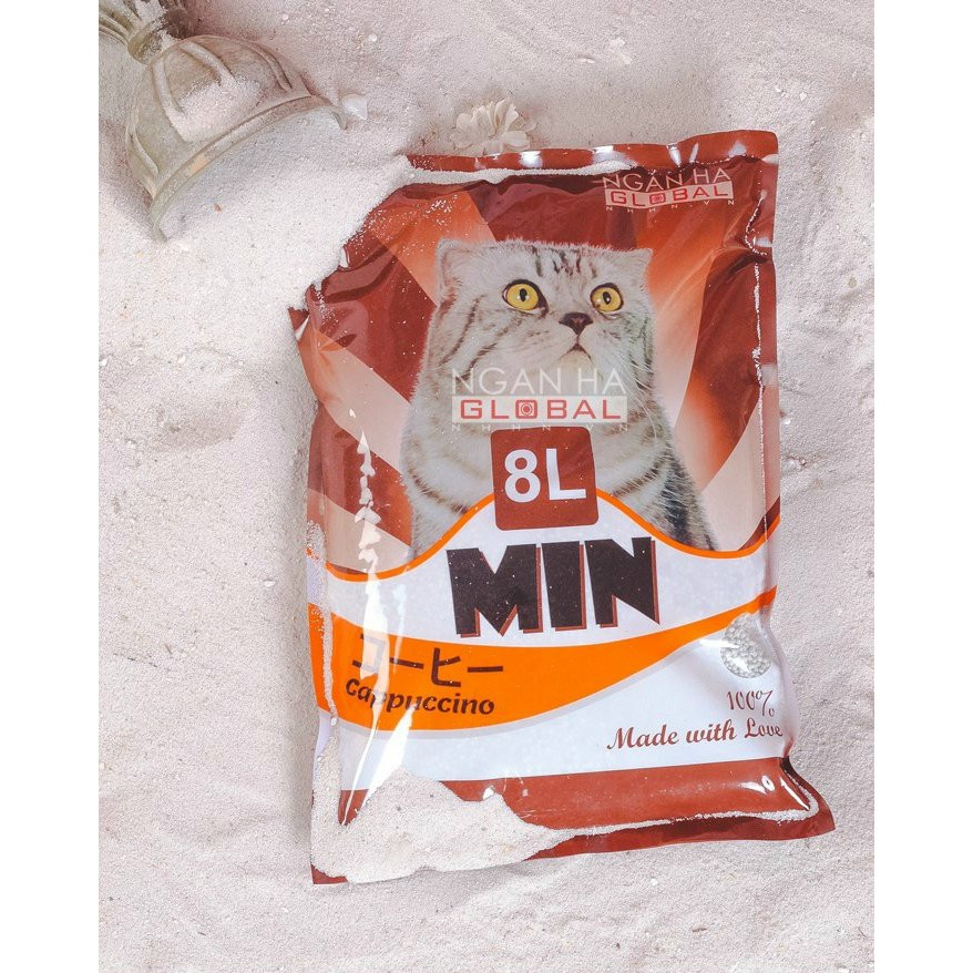Cát Min Cát Vệ Sinh Cho Mèo Cát Nhật Túi 8L