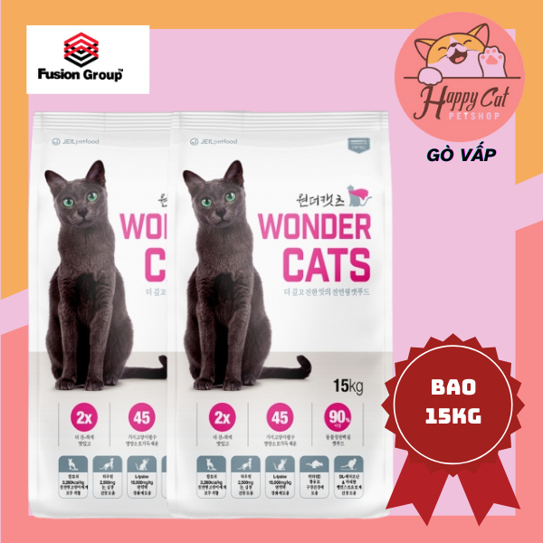 [15KG] Hạt WONDER CAT Dành Cho Mèo Mọi Lứa Tuổi - Happy Cat