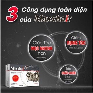 Mua 6 tặng 1 Chính hãng Maxxhair hộp 30 viên ngăn rụng tóc, giúp mọc tóc