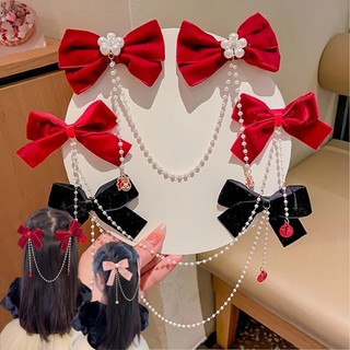 Set 2 kẹp tóc đính nơ xinh xắn cho bé gái