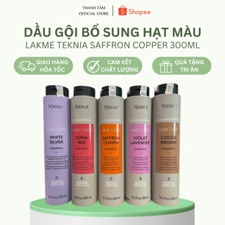 Dầu gội bổ sung hạt màu dưỡng mềm tóc Lakme Teknia Saffron Copper 300ml, giữ màu hiệu quả T