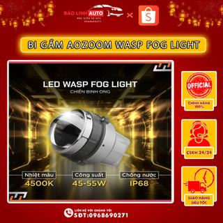 Bi gầm led aozoom wasp fog light phiên bản 2024 chip tir super led