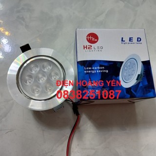 Đèn led mắt ếch âm trần 7W KHOÉT LỖ 90mm thân nhôm