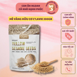 [Date T2/2025] Hạt Mè Trắng (Mè Vàng) Hữu Cơ Clavie 200gr