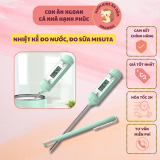 Cây nhiệt kế điện tử Misuta đo nước pha sữa cho bé