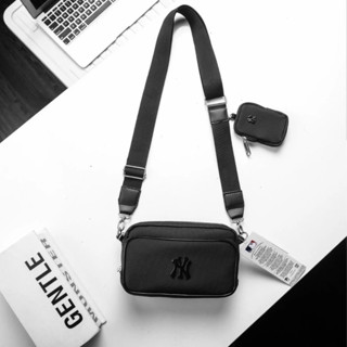  Túi Đeo Chéo MLB Nam Nữ Cao Cấp  Túi NY MLB Vải Da Si Chống Thấm Nước  2 Ngăn Logo Thêu _ AZON 07 