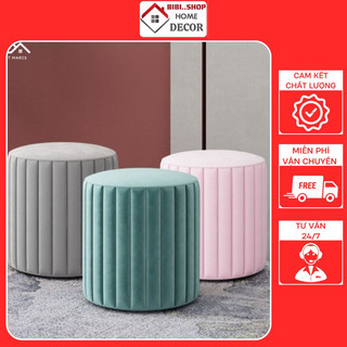 Ghế trang điểm 🔥𝗛𝗮̀𝗻𝗴 𝘅𝗶̣𝗻 - 𝗚𝗶𝗮́ 𝗫𝘂̛𝗼̛̉𝗻𝗴 🔥, Đôn tròn sofa kích thước 35x45cm