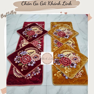 Thảm trải ghế gỗ gồm 1 tấm to 1m65x55cm và 2 tấm nhỏ 55cmx55cm nhiều mẫu xịn sò sang trọng thảm ghế gỗ thảm lót ghế sofa