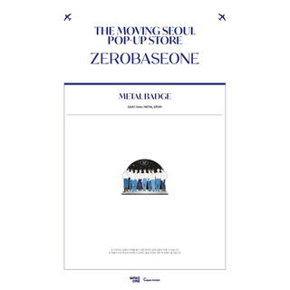 Sổ ảnh zerobaseone the moving seoul pop up store badge sticker nguyên seal