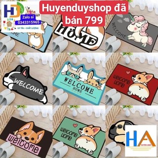 Thảm chân chống trượt hình thú 3d mẫu mới - giao mẫu ngẫu nhiên