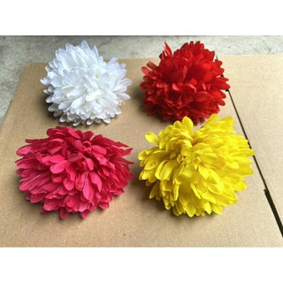 Đầu bông cúc vạn thọ size 10cm trang trí hoa giả