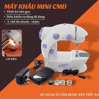 Máy may đa năng có vắt sổ máy may mini,máy khâu mini gia đình siêu tiện lợi