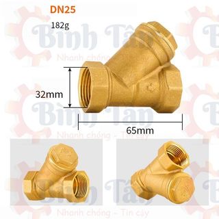Lọc chữ Y bằng đồng thau 1/2 3/4 1inch chất lượng cao và an toàn