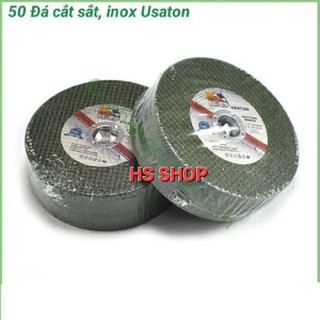 Đá Cắt Sắt, Đá Cắt inox Cá Heo 100mm  Uston màu xanh ( HỘP 50 VIÊN)