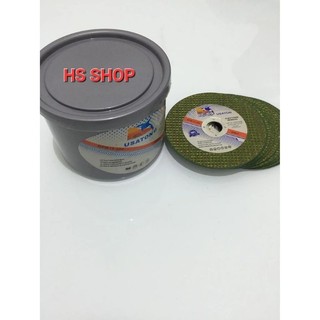 Đá Cắt Sắt, Đá Cắt inox Cá Heo 100mm  Uston màu xanh ( HỘP 50 VIÊN)