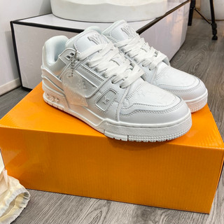 Giày thể thao sneaker LV trainer Trắng full phụ kiện Scap