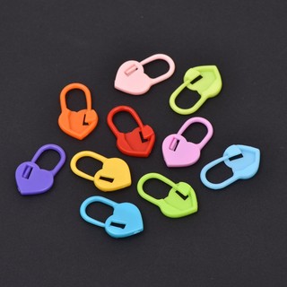 Móc đánh dấu len trái tim sắc màu đáng yêu