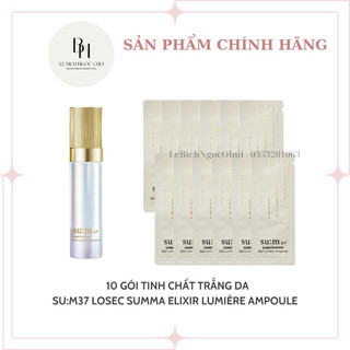 Combo 10 gói Tinh chất trắng da, cải thiện sạm nám Sum Losec Summa - Su:m37 Losec Summa Elixir Lumière Ampoule