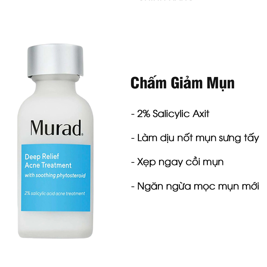 [CHÍNH HÃNG] Dung Dịch Giảm Mụn Chuyên Sâu Murad Deep Relief Acne Treatment 30ml Chấm Mụn