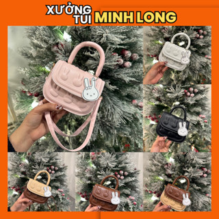  Túi đeo chéo mini nữ cầm tay kèm tang mặt thỏ cute đáng yêu cho mẹ và bé giá rẻ DC0336 