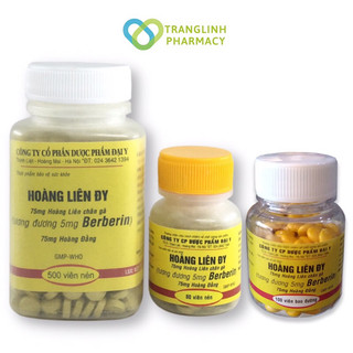 Berberin Hỗ trợ giảm đầy bụng, tiêu chảy, rối loạn tiêu hoá